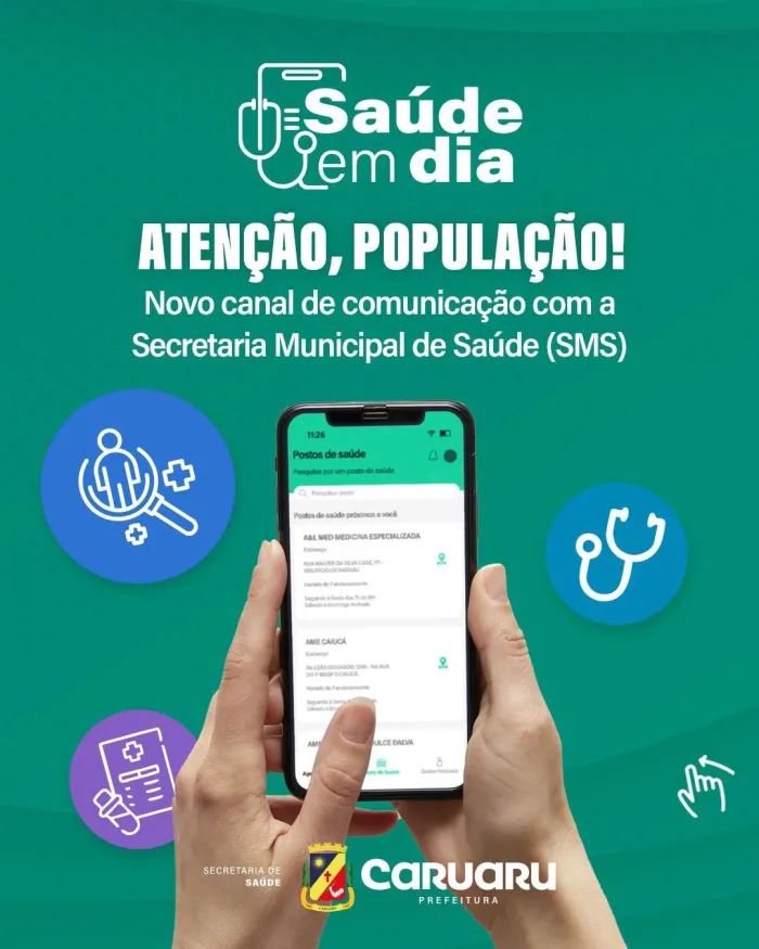 Prefeitura de Caruaru lança aplicativo Saúde em Dia e moderniza comunicação na saúde pública