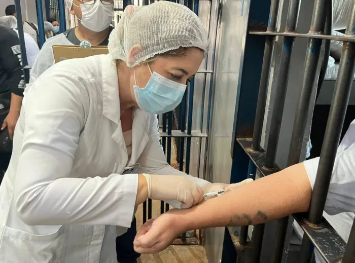 Sejus em parceria com a Sesapi realizam teste de tuberculose em internos do sistema prisional