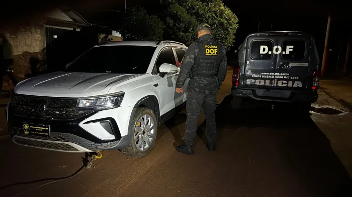 Em Itaquiraí, DOF recupera veículo com registro criminal no Paraná