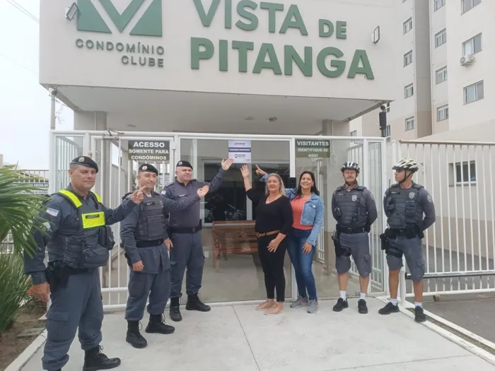 Inauguração da placa Rede Comunidade Segura - Porto Canoa