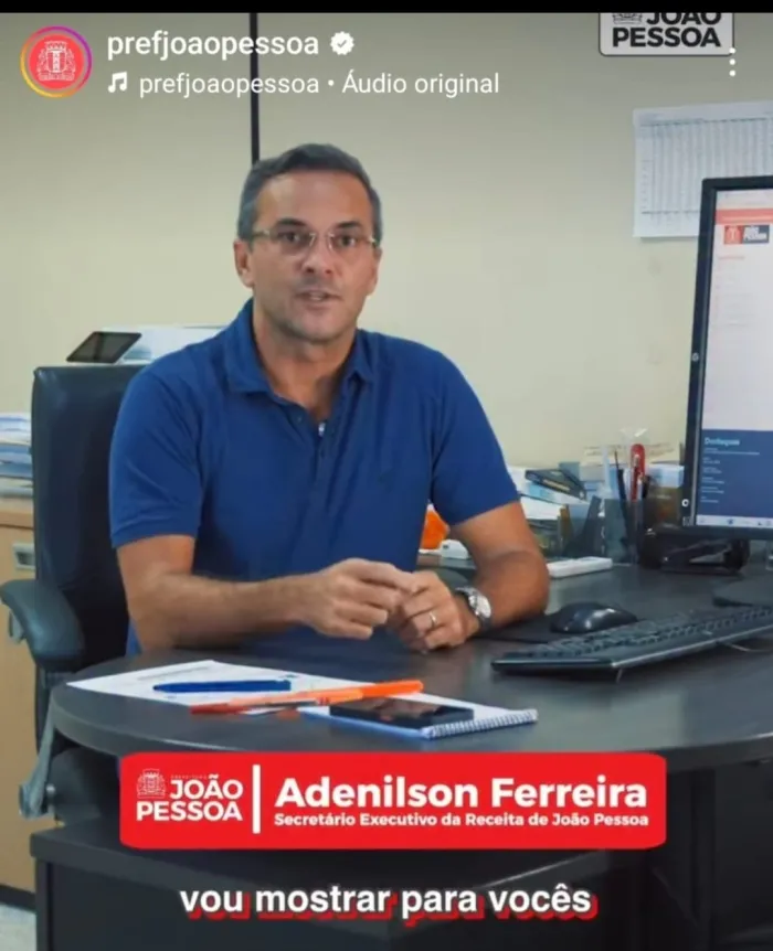 Foto: Reprodução/Prefeitura de João Pessoa - PB