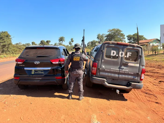 Carro furtado na Bahia é recuperado pelo DOF em Iguatemi
