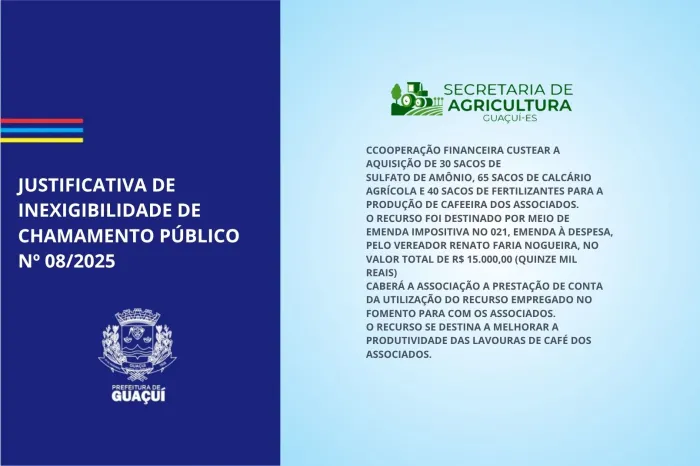 JUSTIFICATIVA DE INEXIGIBILIDADE DE CHAMAMENTO PÚBLICO Nº 08/2025