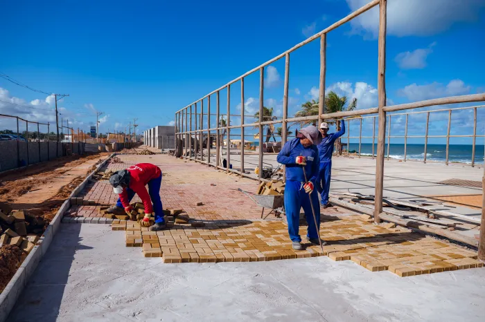 Prefeitura segue com obras de requalificação e urbanização da nova orla de Ipitanga