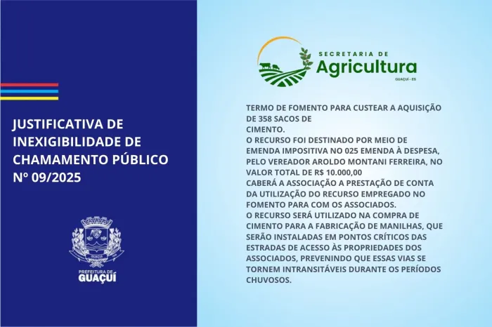 JUSTIFICATIVA DE INEXIGIBILIDADE DE CHAMAMENTO PÚBLICO Nº 09/2025