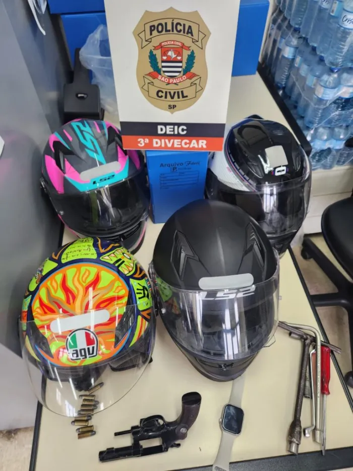 Polícia prende criminosos ligados a roubos de motos na Grande SP