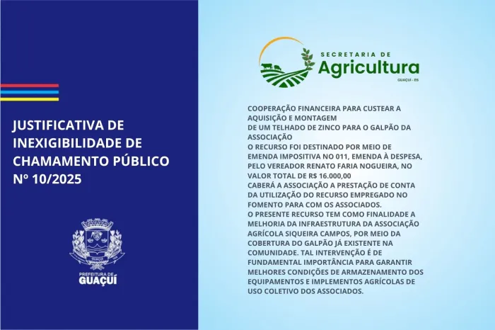 JUSTIFICATIVA DE INEXIGIBILIDADE DE CHAMAMENTO PÚBLICO Nº 10/2025