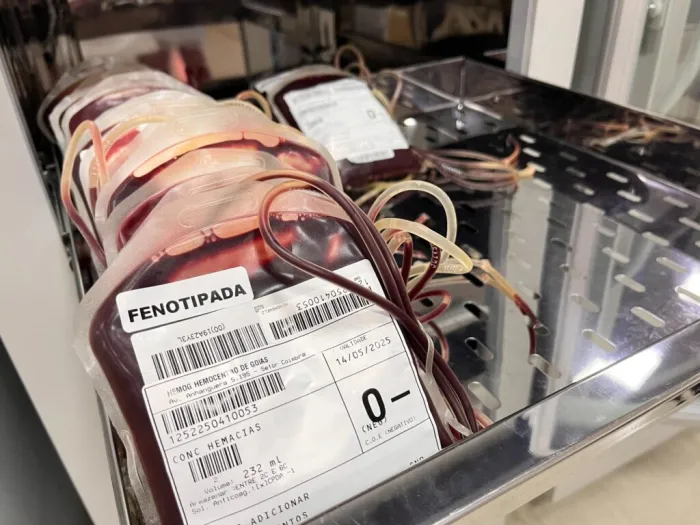 Hemocentro de Goiás está com níveis críticos de sangue O negativo (Foto: Divulgação/Idtech)