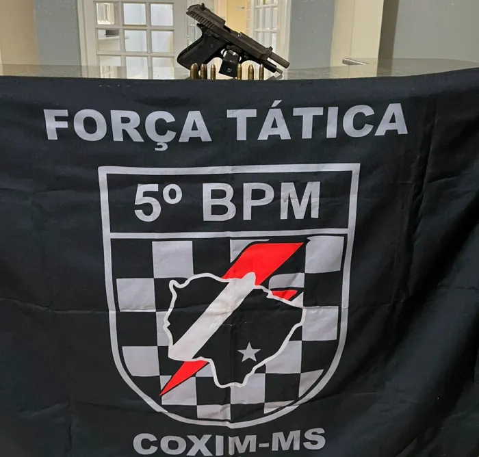 Polícia Militar recupera arma e materiais furtados e prende autores de furto e receptação em Coxim