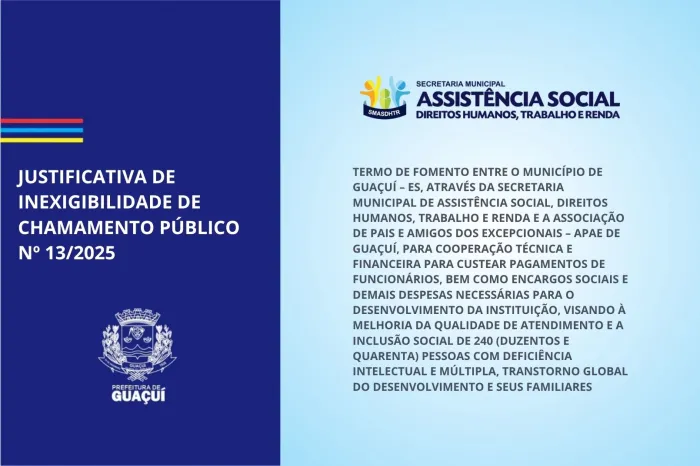 JUSTIFICATIVA DE INEXIGIBILIDADE DE CHAMAMENTO PÚBLICO Nº 13/2025