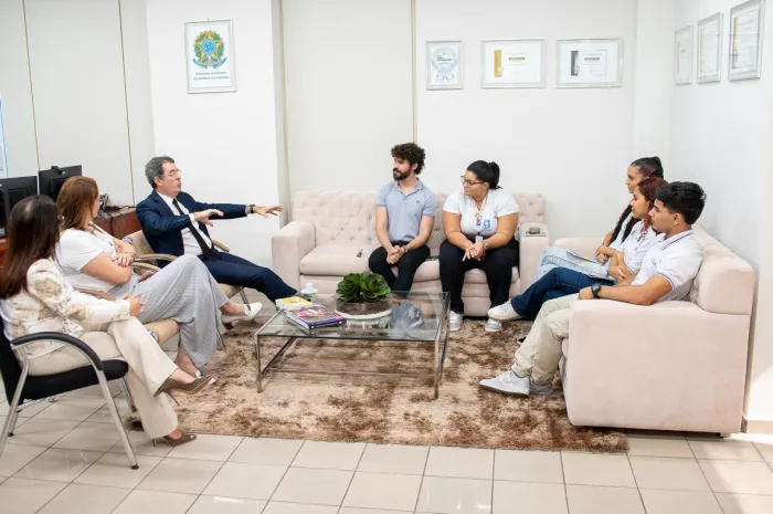 Estudantes da Rede Pública Estadual participam de visita ao presidente TRE-PB