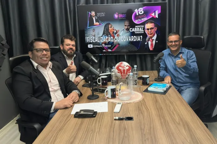 Inspetor Cabral critica “espetáculo midiático” em fiscalização da saúde durante Podcast