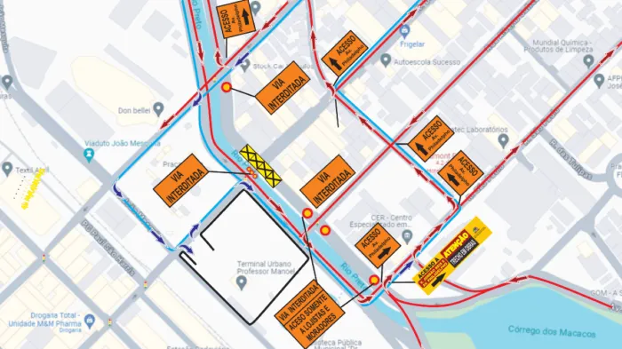 Obras na avenida Philadelpho avançam nesta quinta-feira, 24/7