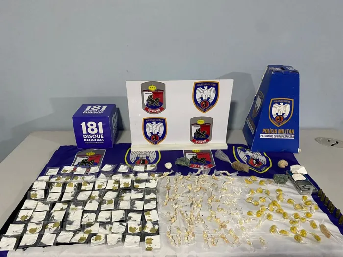 19ª Cia Independente realiza a prisão de três indivíduos e grande quantidade de drogas em Pinheiros