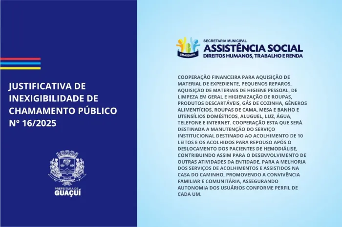 JUSTIFICATIVA DE INEXIGIBILIDADE DE CHAMAMENTO PÚBLICO Nº 16/2025