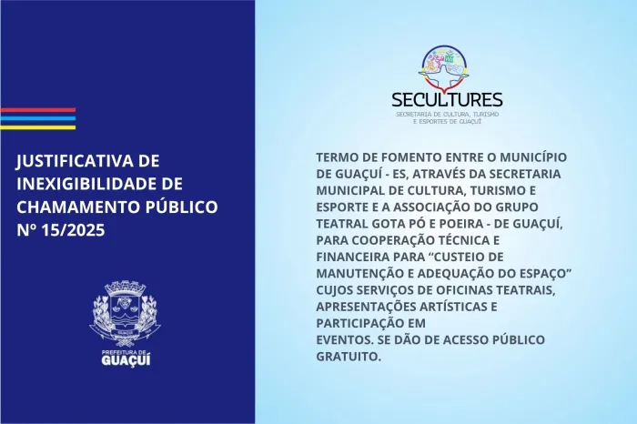 JUSTIFICATIVA DE INEXIGIBILIDADE DE CHAMAMENTO PÚBLICO Nº 15/2025
