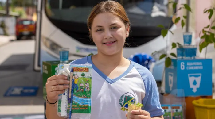 Deso distribui mudas de árvores e gibis socioeducativos no ‘Sergipe é aqui’ em General Maynard