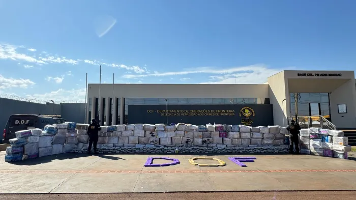 Carreta Baú com mais de 4,4 toneladas de drogas é apreendido pelo DOF em Nova Alvorada do Sul