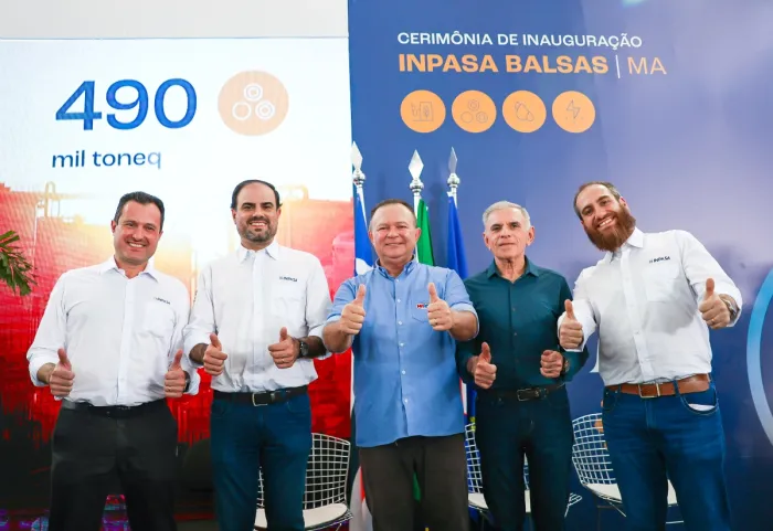 - Brandão participa da inauguração da Inpasa em Balsas (Foto: Gilson Teixeira)