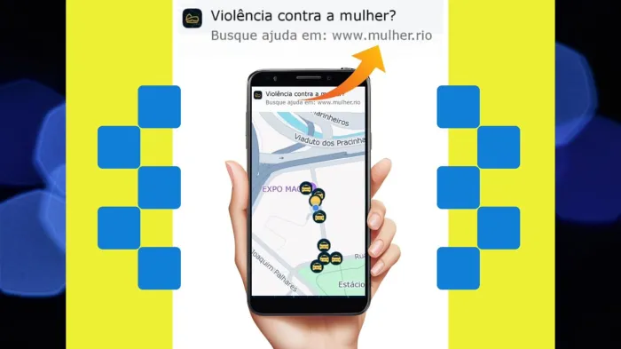 Secretaria da Mulher e Taxi.Rio se unem em campanha de combate à violência contra as mulheres