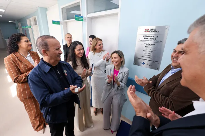 Estado entrega obras da Emergência e Unidade B no Hospital Infantil Joana de Gusmão, em Florianópolis