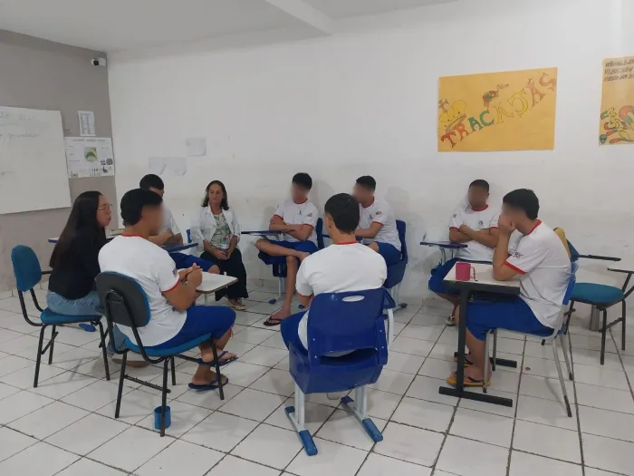 Acolhimento e reflexão marcam o início das aulas nos centros socioeducativos da Funac