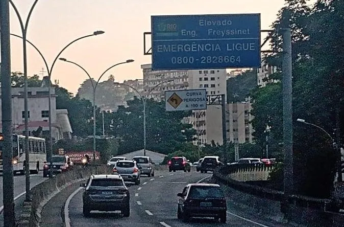 Elevados Engenheiro Freyssinet e Rufino Pizarro serão fechados para manutenção