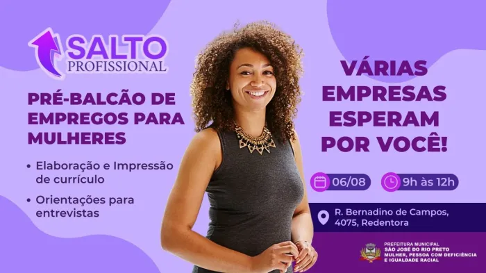 Secretaria da Mulher prepara para balcão de emprego