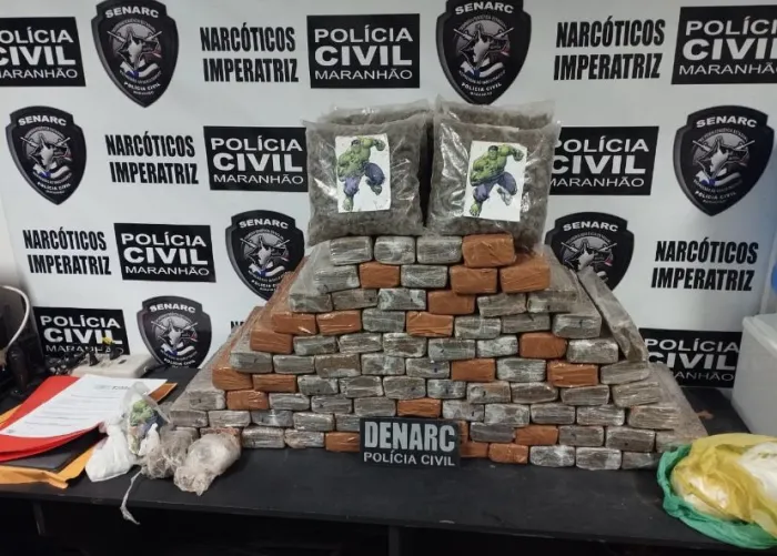 Polícia Civil prende quatro e apreende mais de 70 kg de entorpecentes em Imperatriz