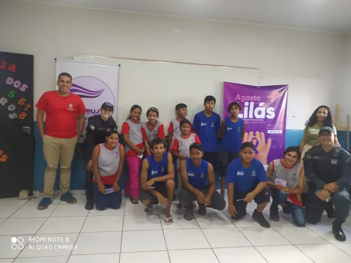 6º BPM realiza palestra educativa em escola rural de Ladário dentro da Operação Shamar – Agosto Lilás