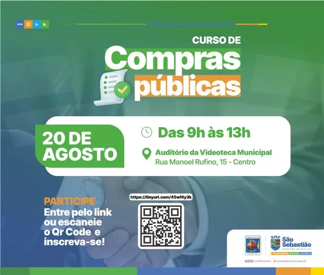 Curso gratuito sobre Compras Públicas orienta empreendedores de São Sebastião a vender para o governo