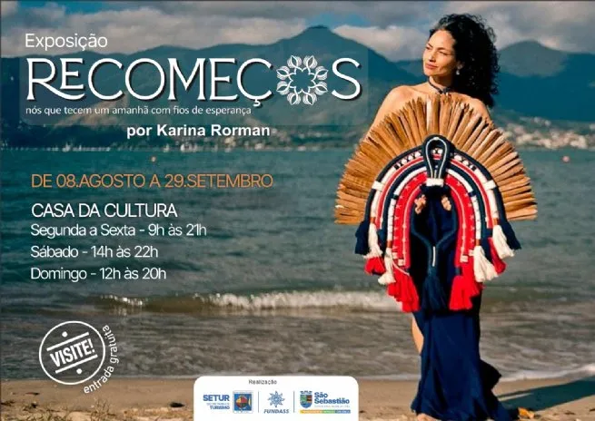 Casa da Cultura de São Sebastião recebe exposição ‘Recomeços’, com obras em macramê e crochê de Karina Rorman