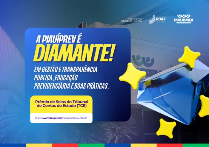 PiauíPrev conquista três selos Diamante em premiação do TCE-PI e se destaca como referência na gestão pública
