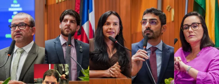 Deputados Adelmo Soares, Davi Brandão, Ana do Gás, Florêncio Neto e Andreia Rezende manifestaram apoio ao governador Brandão