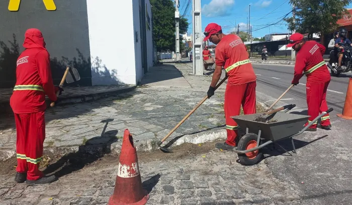 Emlur executa serviços de conservação em diferentes regiões de João Pessoa