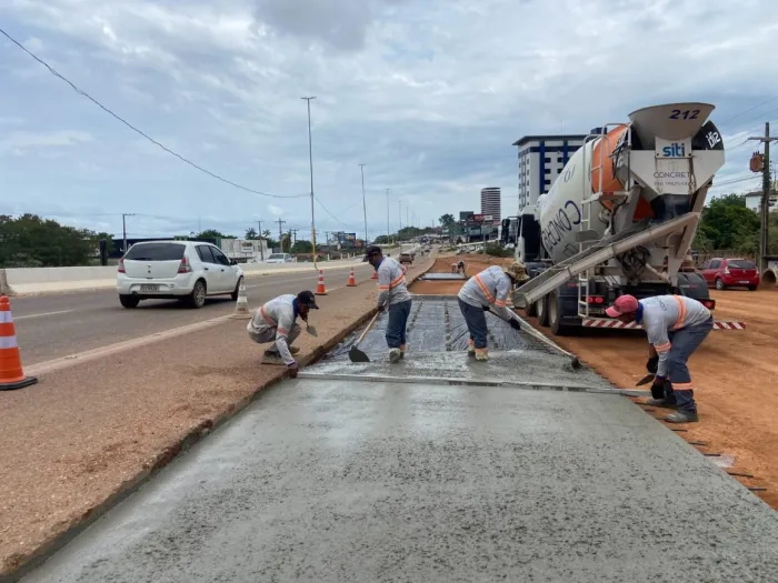 Sevop: Avançam obras de retorno da Ponte Ana Miranda para melhor fluxo de veículos no local