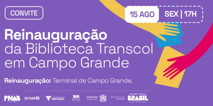 Campo Grande recebe de volta a Biblioteca Transcol com um acervo de mais de 600 livros e eventos culturais