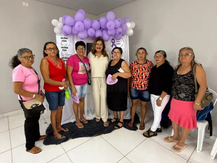 Secretaria das Mulheres do Piauí promove palestra sobre o Agosto Lilás em Lagoa do São Francisco