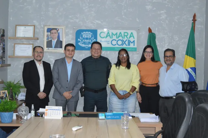 Comandante do CPA-6 realiza visita institucional à Câmara Municipal de Coxim