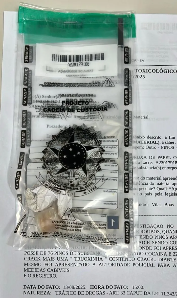 Polícia Civil prende homem por tráfico de drogas no Centro de Salvador