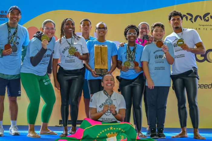 A Vila Olímpica da Mangueira contou com a participação de 15 atletas no torneio - Divulgação