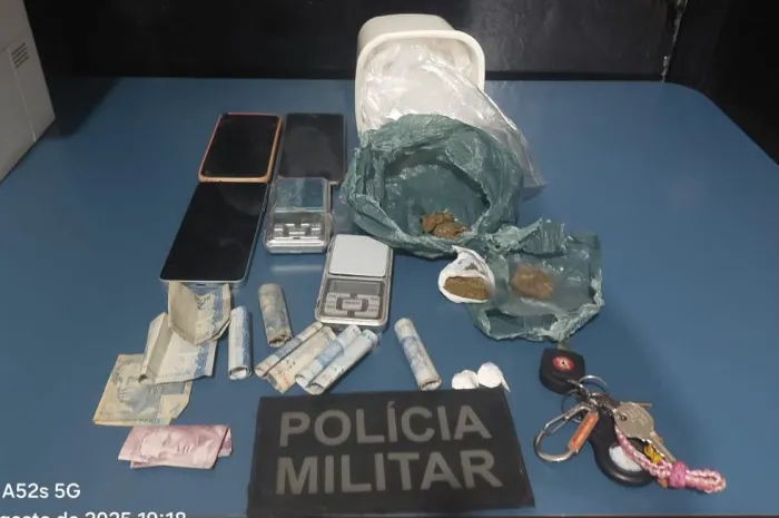 Polícia Militar prende casal por cometer tráfico de drogas em Cassilândia