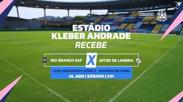 Rio Branco recebe a Inter de Limeira no Kleber Andrade pelo Campeonato Brasileiro da Série D