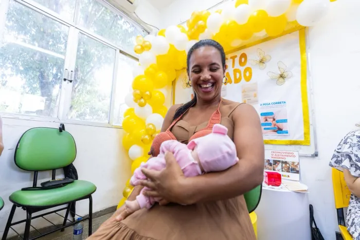 Agosto Dourado: Grupo de gestantes da UBS Gravatá reforça importância do aleitamento materno