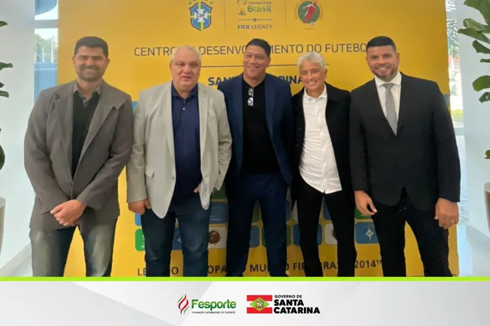 Fesporte participa da inauguração do novo centro de desenvolvimento de futebol em Balneário Camboriú