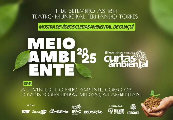 13ª MOSTRA “CURTAS AMBIENTAL” VALORIZA PROTAGONISMO ESTUDANTIL E DEBATE SOBRE A JUVENTUDE E O MEIO AMBIENTE