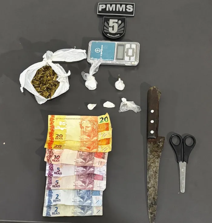 Polícia Militar prende homem por tráfico e apreende entorpecentes em Sonora