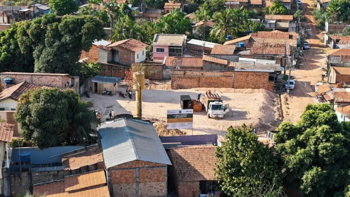 Obras: Sevop avança a construção do novo prédio do N.E.I. Maria Isabel F. Nascimento, na Folha 8