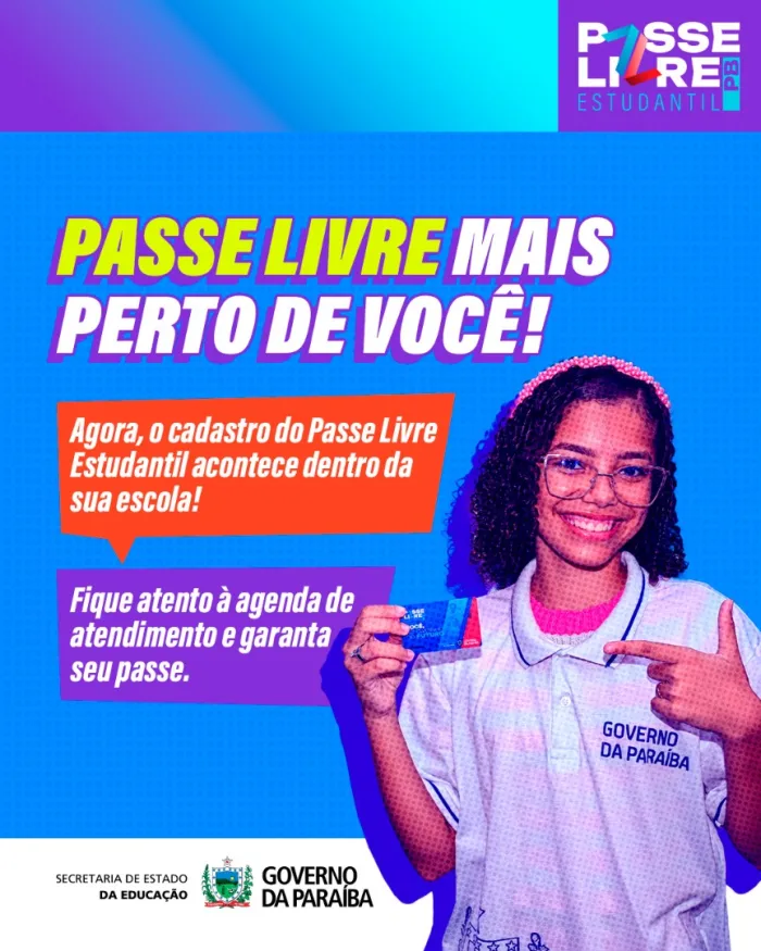 Educação inicia cadastro do Passe Livre Estudantil diretamente nas escolas