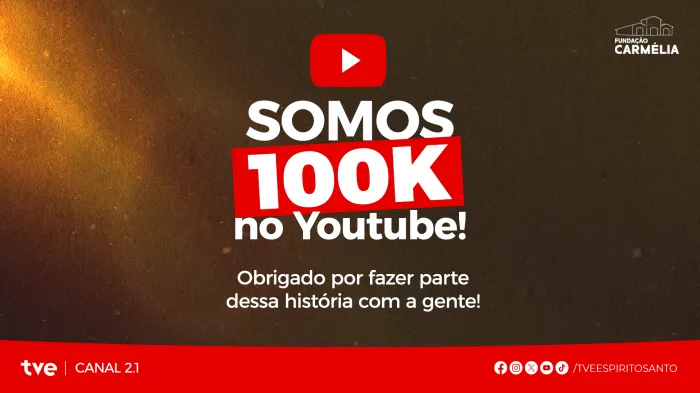 TVE chega à marca de 100 mil inscritos no YouTube